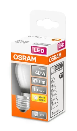 LED pienkupulamppu 470lm 2700K E27*Osram Outlet
