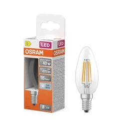 Outlet Osram LED Star Classic B 40 Filament 3.4W 840 Clear E14
