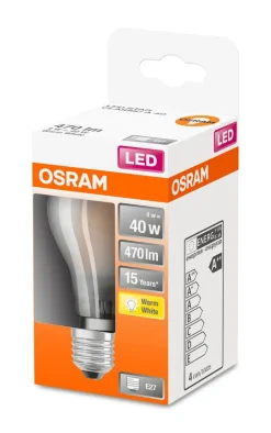 Clearance Osram LED vakiolamppu 470lm 2700K E27