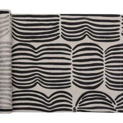 Discount Pentik kaitaliina Vilja 43x160 cm puuvilla-pellava musta