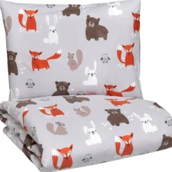 Metsänväki pussilakanasetti multi 120x160 cm + 40x60*Pentik Sale