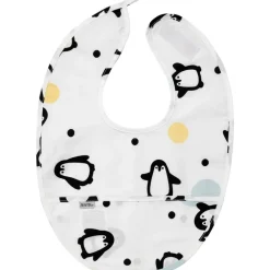 Best Pentik Pingviini ruokalappu musta 28x39 cm