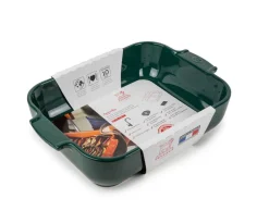 keraaminen Appolia-vuoka suorakaide 32 cm metsän vih*Peugeot Hot