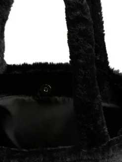 Online Pieces laukku PCJanice Fur Shopper Black