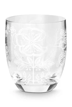 Hot Pip Studio juomalasi Flower White 280 ml 2 kpl