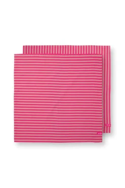 Best Pip Studio keittiöpyyhe Stripes 65x65 cm 2 kpl Pink