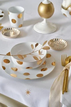 Best Pip Studio kulho Dot Delight 2 kpl White-Gold 15cm