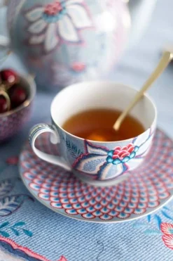 kuppi & aluslautanen Flower Festival 280 ml 2 kpl*Pip Studio New