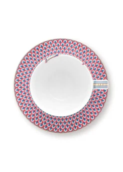 New Pip Studio kuppi & aluslautanen Flower Festival 280 ml Light