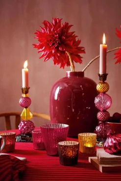 Sale Pip Studio kynttilälyhty Glass 10x10,5 cm 3 kpl Red 3 kpl