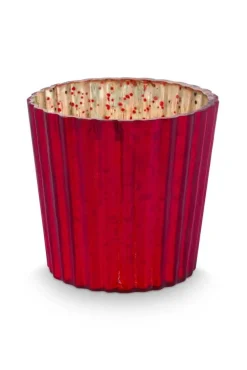 New Pip Studio kynttilälyhty Glass Red Small 7x7cm 4 kpl