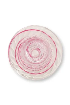 Outlet Pip Studio kynttilänjalka lasia Swirl M 22 cm Pink