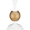 kynttilänjalka Metal Sphere 24 cm White-Gold*Pip Studio