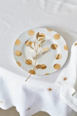 lautanen Dot Delight  23 cm 2 kpl White-Gold*Pip Studio Sale