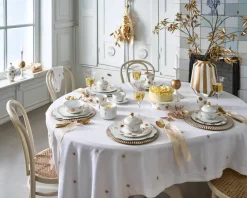 lautanen Dot Delight  23 cm 2 kpl White-Gold*Pip Studio Sale