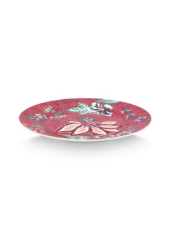 lautanen Flower Festival 17 cm Dark Pink*Pip Studio Online