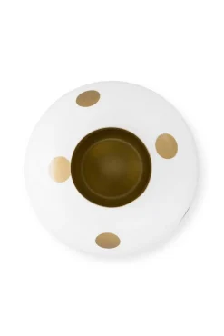 maljakko Metal Dots 32 cm White-Gold*Pip Studio