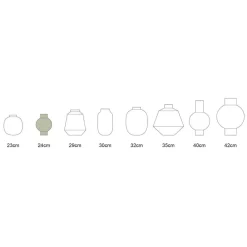 maljakko Metal 18x24 cm Sea Green*Pip Studio Outlet