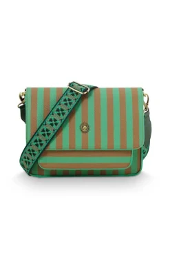 olkalaukku Fenna Medium Stripe Green 25x7x20 cm*Pip Studio Hot