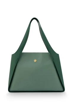 Hot Pip Studio olkalaukku Filou Large Green 40x15,5x28 cm