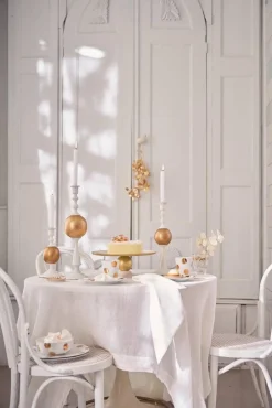 tarjotin Metal Sphere 32x12,5 cm White-Gold*Pip Studio Clearance