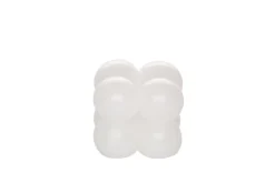 Hot Polar kynttilu00e4t Polar kynttilät pöytäkynttilä Kuplakuutio 6,8 cm valkoinen