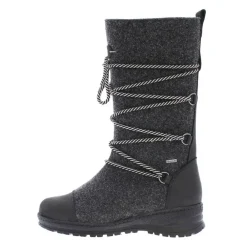 Clearance Pomar saappaat Saana 115 Granit Felt / Black Waxy Leather