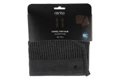 Online Rento hiuspyyhe Kenno 30x72 cm musta/harmaa