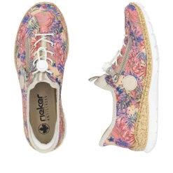 Best Rieker kävelykengät N42V3-90 90 Rosa-Jungle / Ginger