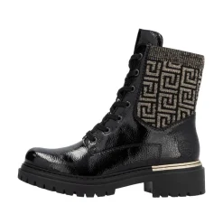 Clearance Rieker nilkkurit 72607-00 00 Black / Schwarz-Gold