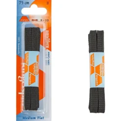 kengännauhat litteä 75cm, Musta*Ringpoint New