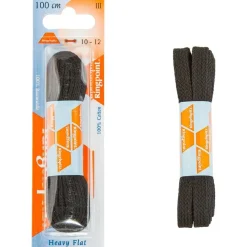 litteä nauha 100cm Musta*Ringpoint Outlet