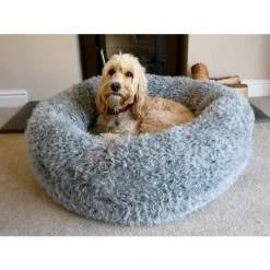 Outlet Rosewood rauhoittava koiranpeti L/79 cm harmaa pörröinen