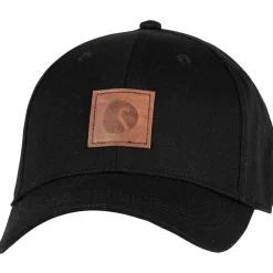 Clearance Salon lakkitehdas lippis Baseball Cap Curve Fitted MUSTA