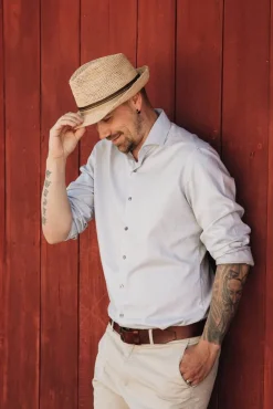 hattu Raffia Trilby Crochet*Salon lakkitehdas Discount