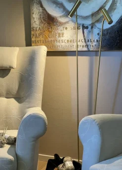 Artic Led lattiavalaisin 2 os. messinki*Scan Lamps Clearance