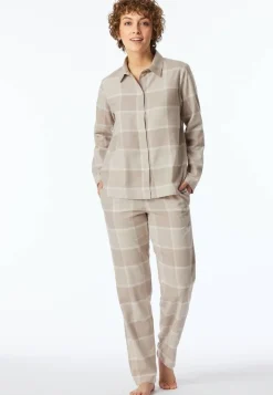 Hot Schiesser flanellipyjama 181991 409 Beige