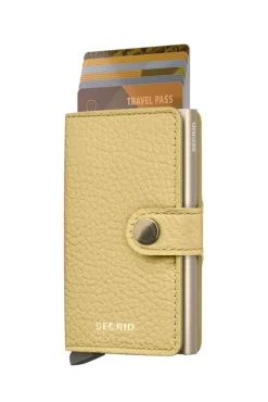 Clearance Secrid lompakko Miniwallet Pebble Butter yellow