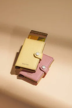 Clearance Secrid lompakko Miniwallet Pebble Butter yellow
