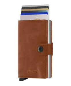 lompakko Miniwallet Vintage cognac-silver*Secrid Best