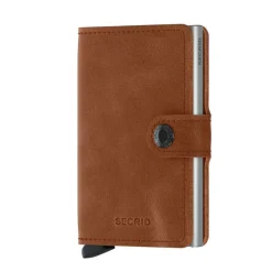 lompakko Miniwallet Vintage cognac-silver*Secrid Best