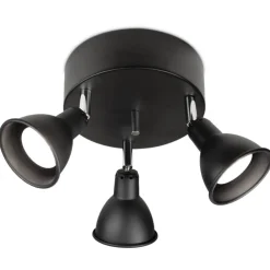 kattospotti Mario 3-os pyöreä musta*Sessak Discount