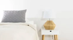 Best Sessak pöytävalaisin Addie luonnonvaalea / valkoinen