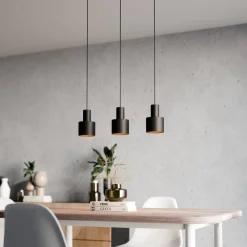 Sessak riippuvalaisin Brooklyn Ø12 cm musta