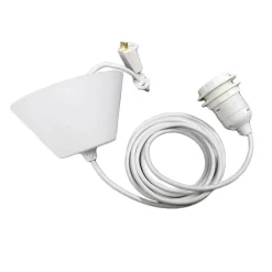 valaisinkaluste E27 valkoinen 3 m*Sessak Discount