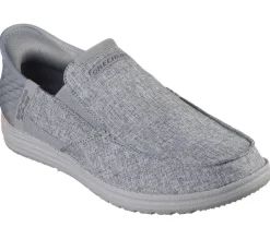 Hot Skechers kangaskengät Mens Melson Slip-Ins GRY GRY Grey