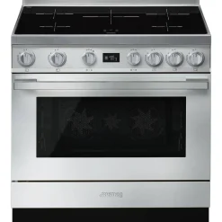 Discount Smeg induktioliesi monitoimiuunilla CPF9IPX Portofino teräs