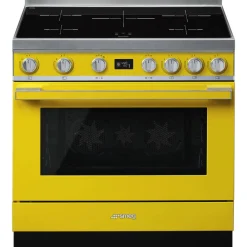 induktioliesi monitoimiuunilla CPF9IPYW Portofino keltainen*Smeg Hot