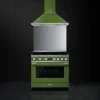 Clearance Smeg induktioliesi monitoimiuunilla CPF9IPOG Portofino vihreä