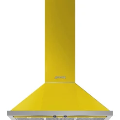 Best Smeg liesituuletin KPF9YW Portofino 90 cm keltainen seinämalli